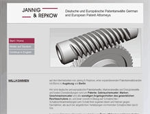 Tablet Screenshot of jr-patent.de